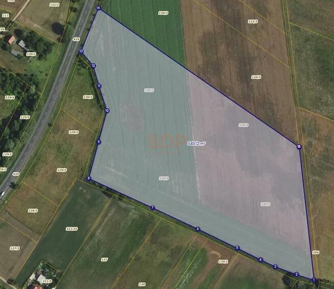 Działka inwestycyjna Myszęcin gm. Szczaniec