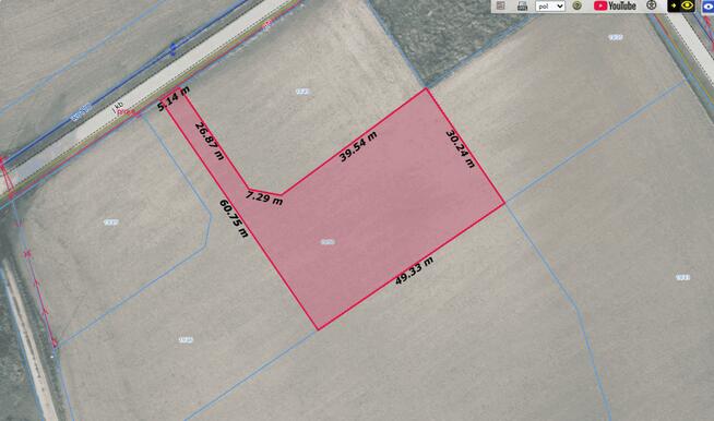 Atrakcyjna działka Radzyny/gm. Kaźmierz, Szamotuły, 32km od Poznania