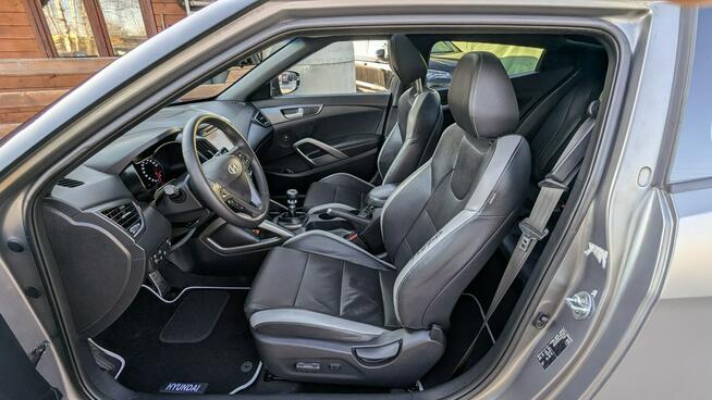 Hyundai Veloster 1.6T-GDi*186PS*OPŁACONY Bezwypadkowy Klima Navi*Serwis*GWARANCJA24 M