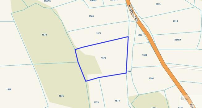 Działka Podzamcze gm. Ogrodzieniec