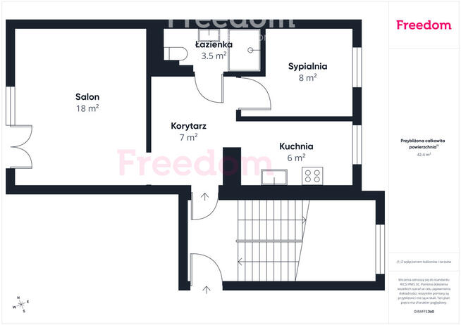 Mieszkanie 2 pokojowe z balkonem