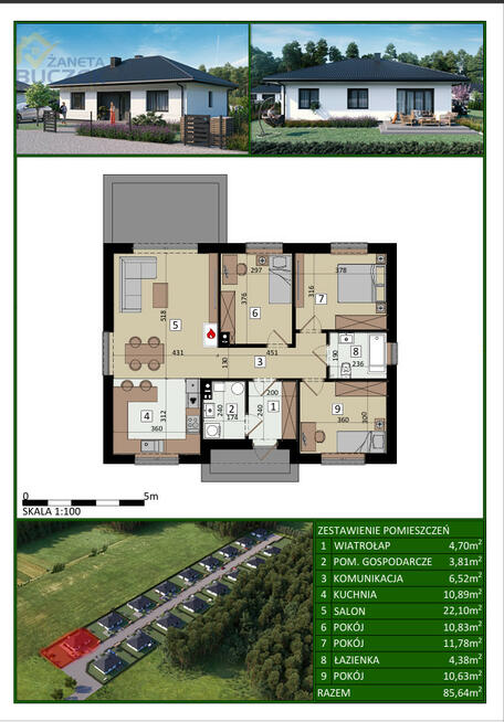 Dom Sochaczew Wypalenisko,