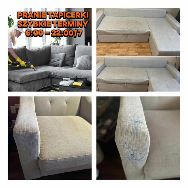 Pranie tapicerki meblowej oraz samochodowej