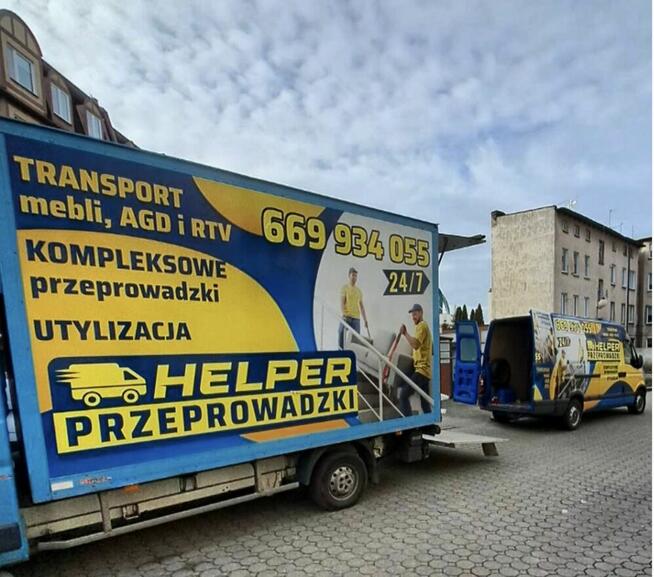 Przeprowadzki Toruń HELPER taxi bagażowe bagażówka transport