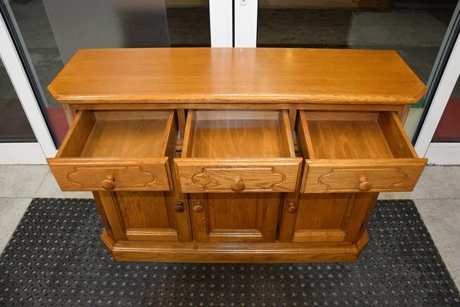 komoda dębowa - jak nowa