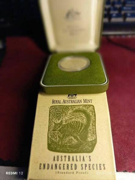1995 - moneta Wybita w Królewskiej Mennicy Australijskiej