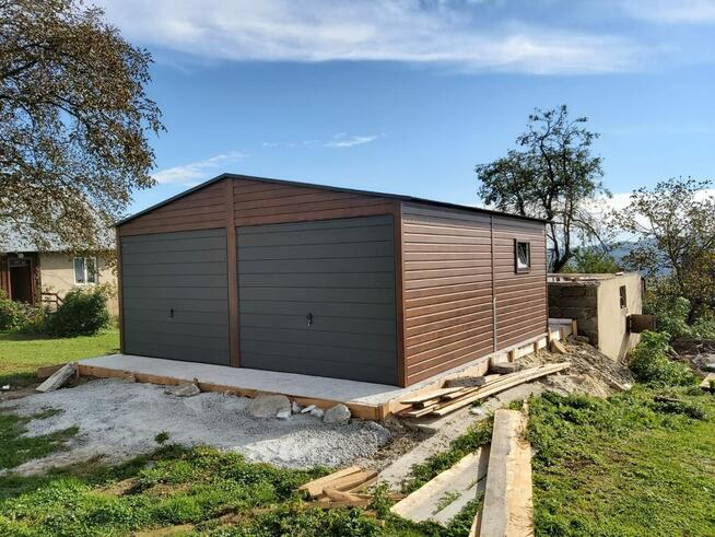 Garaże drewnopodobne, AKRYLOWE 6m x 5m