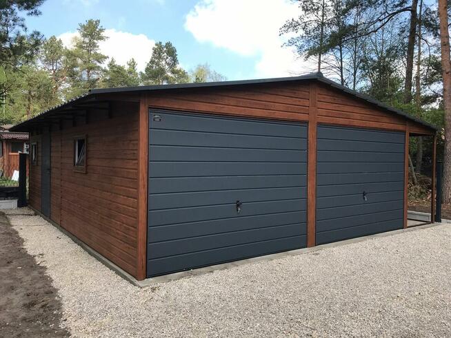 Garaże drewnopodobne 6m x 5m