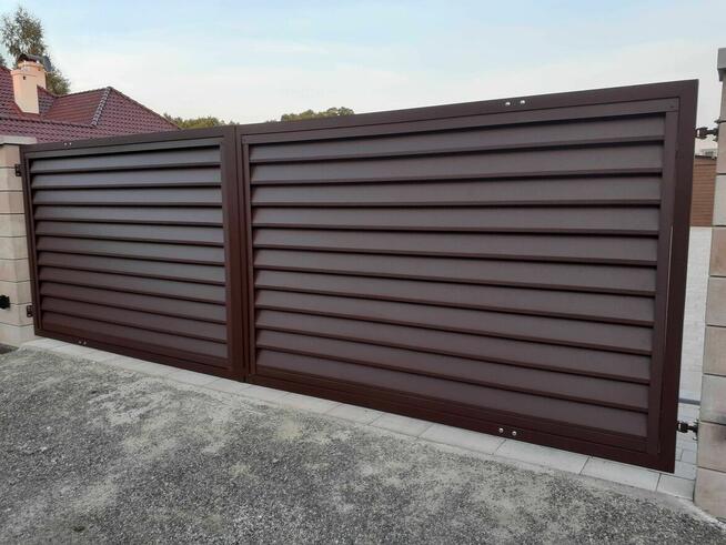 Brama dwuskrzydłowa 4 m Żaluzja Ogrodzenie płot panel