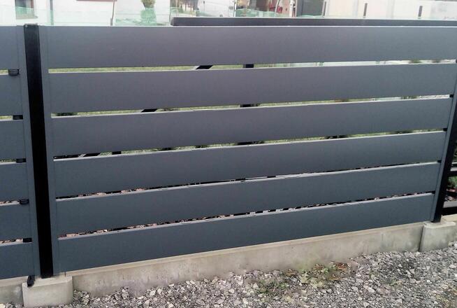 Panel 15cm Palisada Ogrodzenie Przęsło Nowoczesne płot