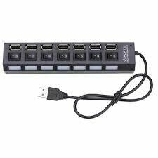 Hub USB 7 portów z wyłącznikami rozdzielacz USB 2.0
