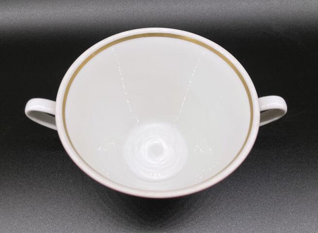 Włocławek Bulionówki 12 szt + spodki 9 szt Porcelana