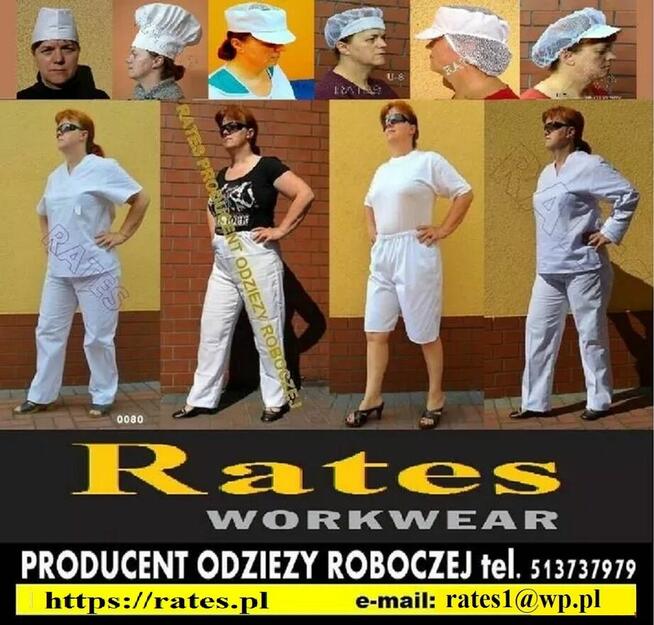 Ubrania Robocze i Medyczne obuwie Rates producent