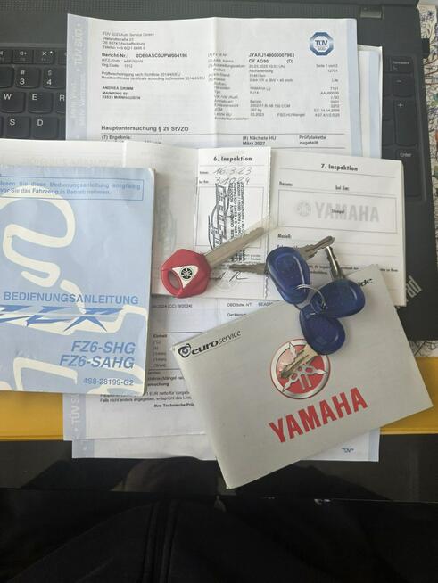 Yamaha FZ 6 S 600 FAZER 2009 ABS 2x KUFER Raty Transport NAJWIĘKSZY WYBÓR