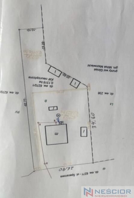 Działka inwestycyjna 1318 m2