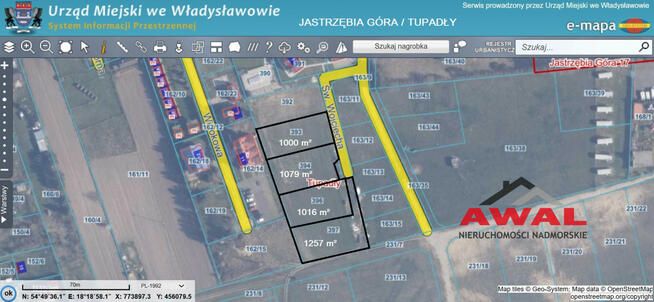 Działka budowlana Jastrzębia Góra gm. Władysławowo, Świętego Wojciecha