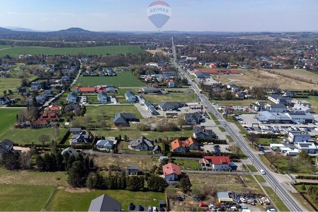 Działka usługowo-handlowa ruchliwa droga Jaworze