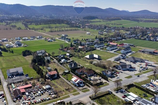 Działka usługowo-handlowa ruchliwa droga Jaworze