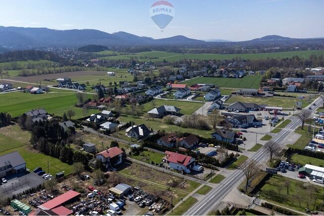 Działka usługowo-handlowa ruchliwa droga Jaworze