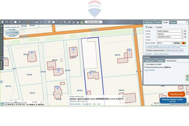 Działka usługowo-handlowa ruchliwa droga Jaworze