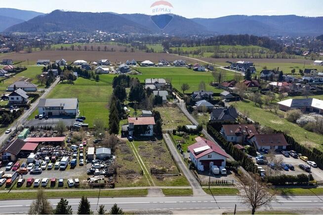 Działka usługowo-handlowa ruchliwa droga Jaworze