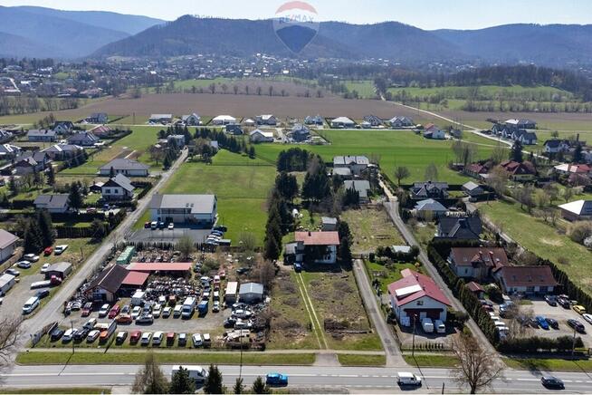 Działka usługowo-handlowa ruchliwa droga Jaworze