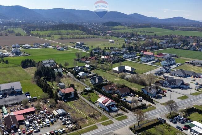 Działka usługowo-handlowa ruchliwa droga Jaworze