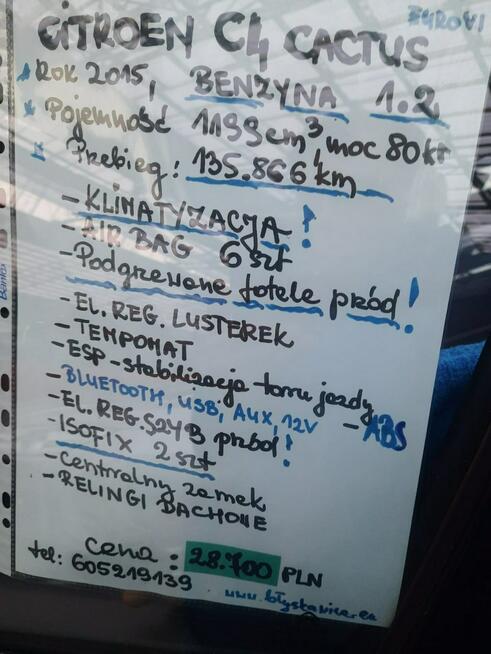 Citroen C4 Cactus BEZKOLIZYJNY,ORYGINALNY LAKIER,WYMIENIONY ROZRZĄD PRZY 117.000 km