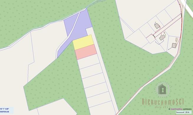 Działki otoczone lasem, powierzchnie od 1543 m2