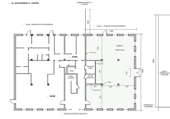 Duży lokal na wynajem Piła os. Zamość