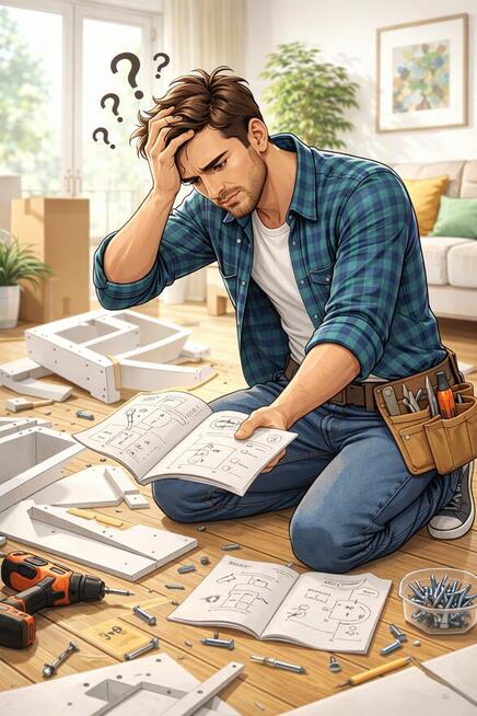 Montaż mebli z paczek