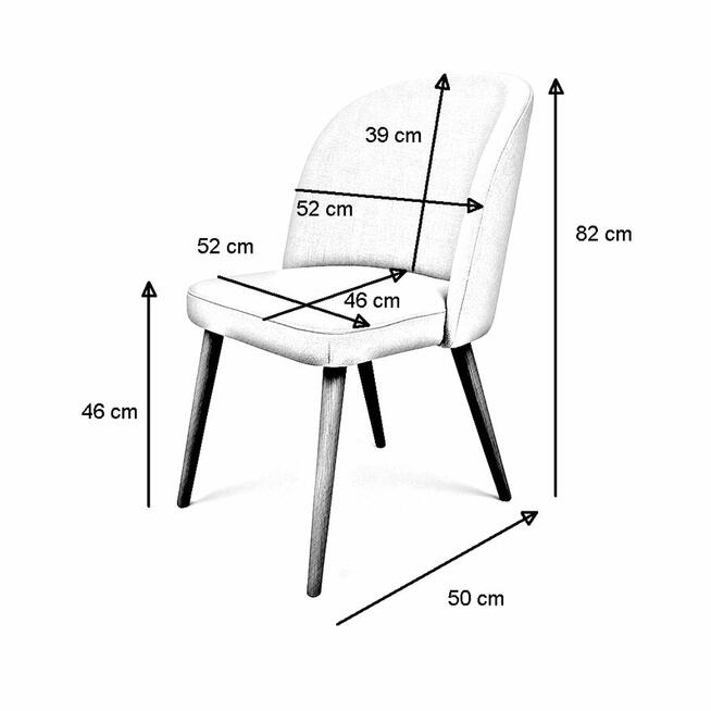 Krzesło Tapicerowane Premium KL-2 Jungle White