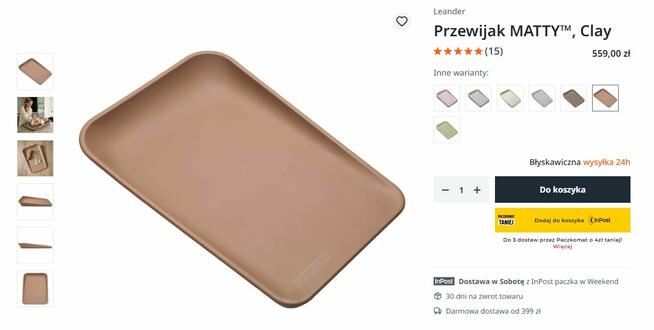 Komodę z przewijakiem Sudvik , oraz przewijak marki Leander