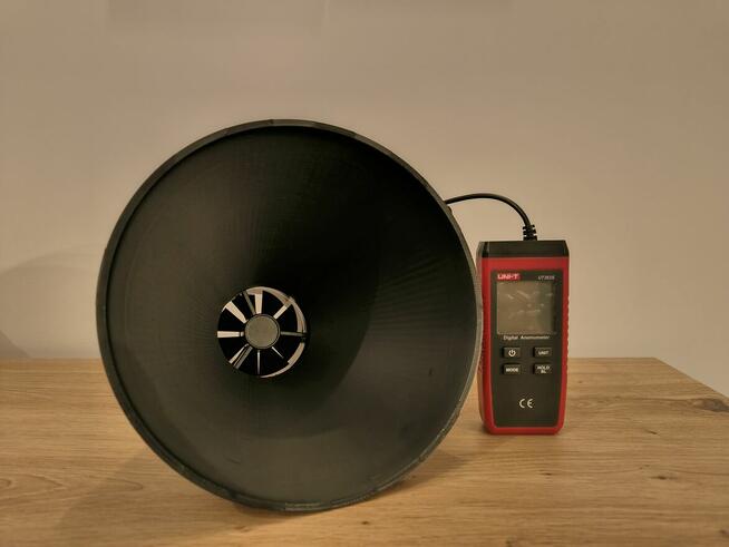 Tuba/lej do pomiaru rekuperacji (rekuperator, anemometr )