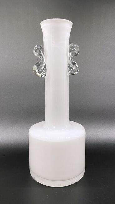 Zestaw 7 białych wazonów Maroka Krosno PRL