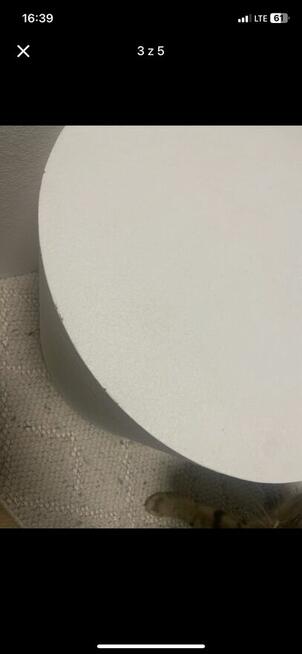 2 stoliki kawowe białe