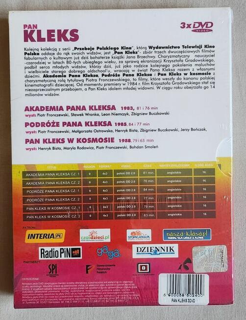 Pan Kleks pakiet 3 dvd zestaw zafoliowany