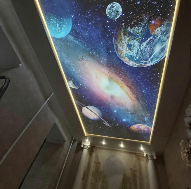 Sufity napinane , sufit , montaż , sufity podwieszane, LED