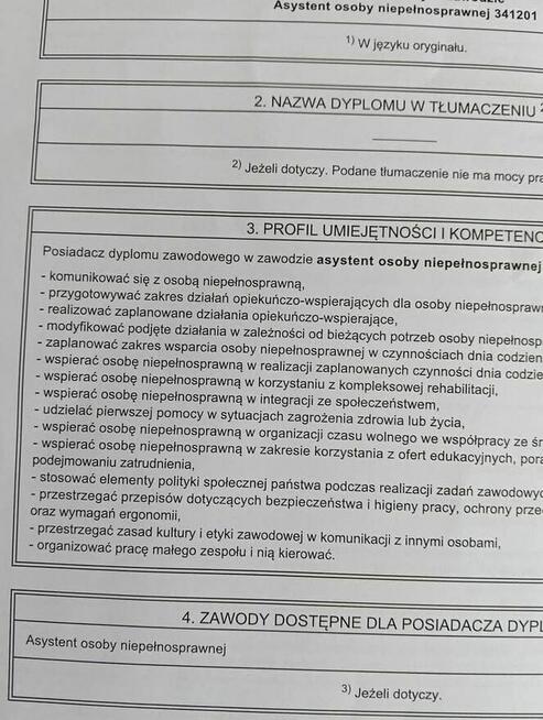 Asystent Osoby Niepełnosprawnej