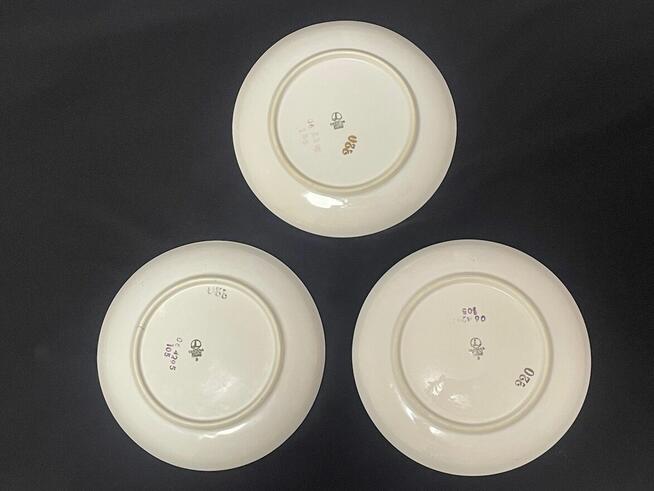 PRL stare talerze deserowe talerz Lubiana