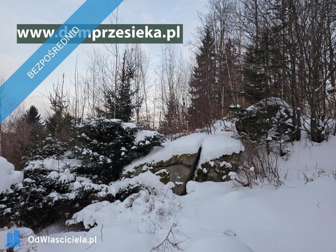 Działka częściowo budowlana, z domkiem, Przesieka