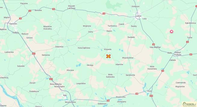 Działka leśna Orle Gniazdo gm. Krzywda