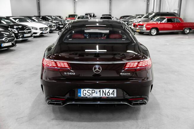 Mercedes S 560 560 4Matic Coupe. Salon Polska. Designo. AMG PLUS. Czerwień Rubinu.