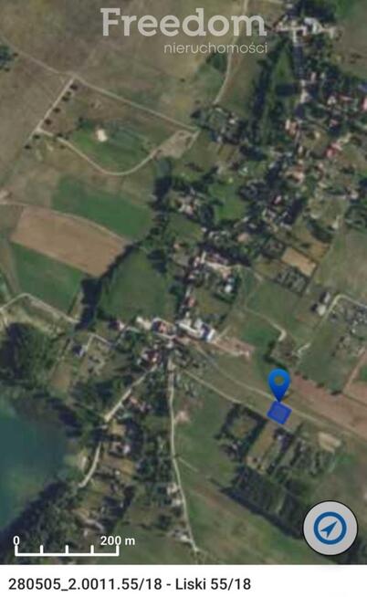 Działka pod dom/ rekreację – Liski, jezioro Garbas