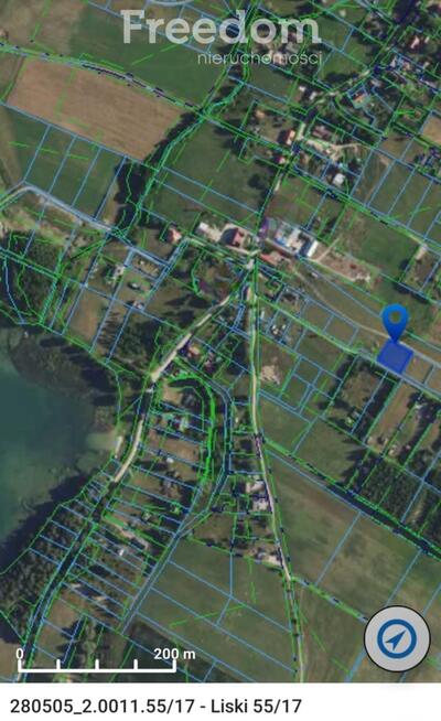 Działka pod dom/ rekreację – Liski, jezioro Garbas