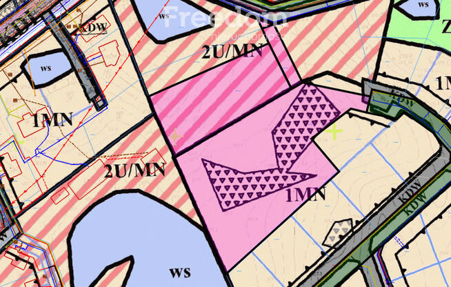 Działki 1MN i 2U/MN 10 400 m² pod inwestycję