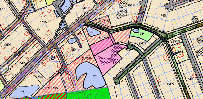 Działki 1MN i 2U/MN 10 400 m² pod inwestycję