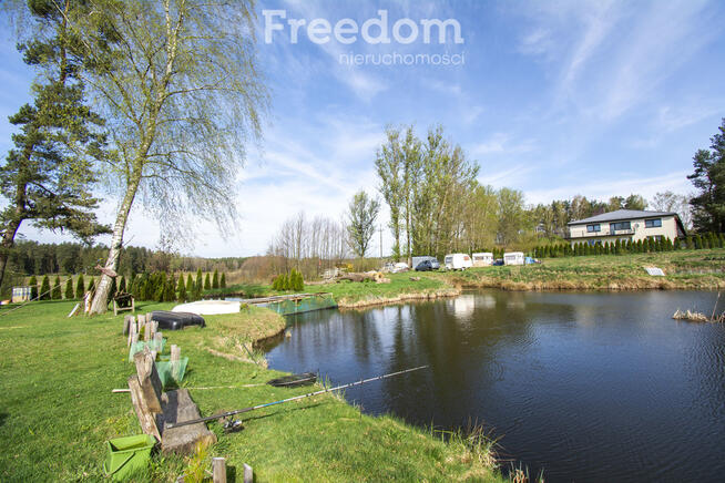 Zielin, Dom nad stawem, duża piękna działka 1,16ha