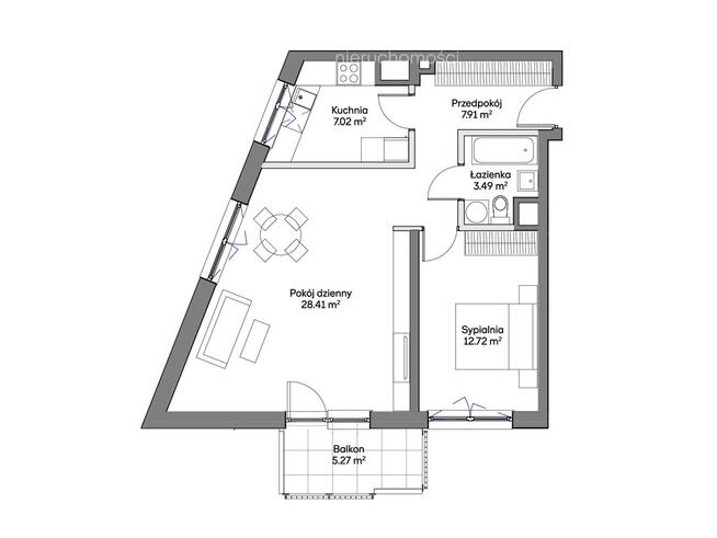 Mieszkanie 2 pokojowe z balkonem | Gocław