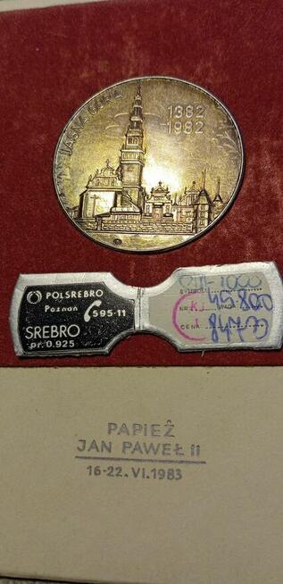 UNIKAT - MEDAL Jan Paweł II - Jasna Góra 1382-1982